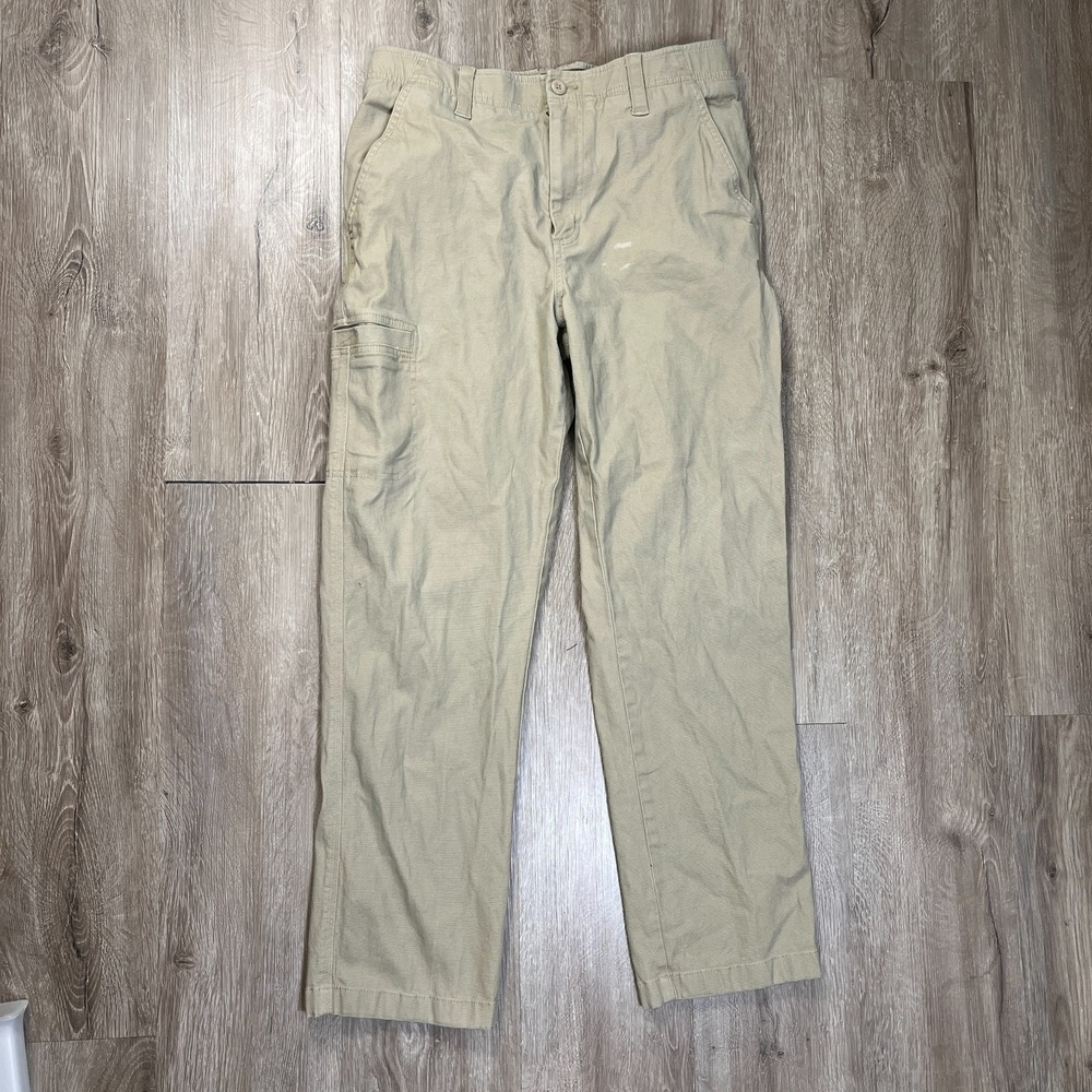 LL Bean Tropic Weight Mens Cargo Pants 38x34 Tan Brown Warm Weather